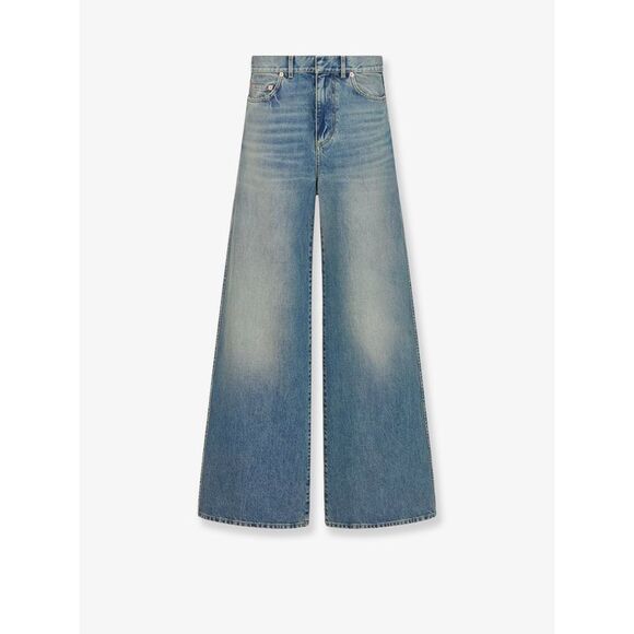 Dior Women Stone-Washed Jeans With Dior Oblique Motif Inside